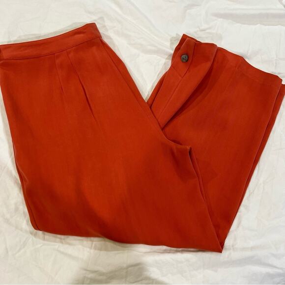 Tommy Bahama NWT Jamaican Jammer cropped Wide Leg Silk Pant sz 8 Red Earth - Picture 13 of 13